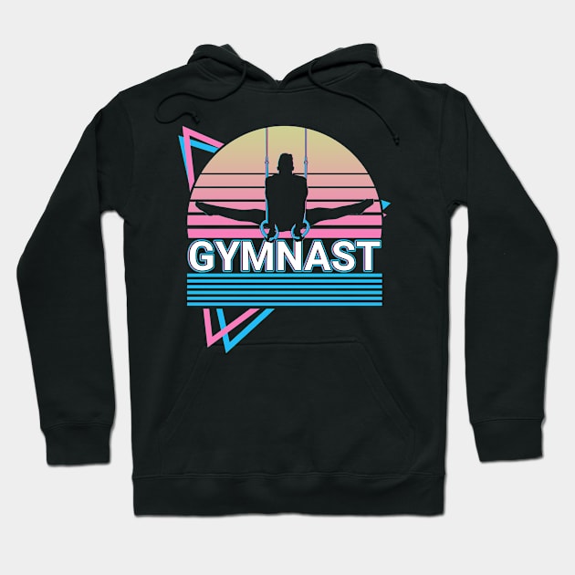 Gymnastics Gymnast Retro Hoodie by Alex21